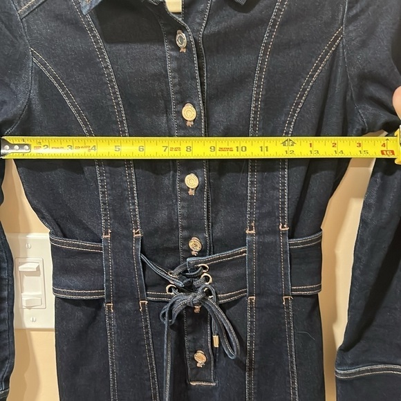 White House Black Market WHBM Jean/Denim Dress. LIKE NEW 2P. - Picture 6 of 10